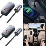Maxbell Car Charger 4x30W 4 Ports 120W USB Type-C Quick Charge for Mobilephone 3U+1C