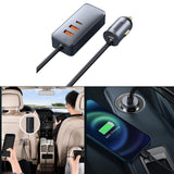 Maxbell Car Charger 4x30W 4 Ports 120W USB Type-C Quick Charge for Mobilephone 3U+1C