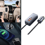 Maxbell Car Charger 4x30W 4 Ports 120W USB Type-C Quick Charge for Mobilephone 3U+1C