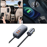 Maxbell Car Charger 4x30W 4 Ports 120W USB Type-C Quick Charge for Mobilephone 3U+1C