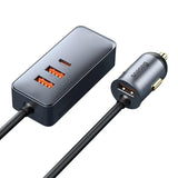 Maxbell Car Charger 4x30W 4 Ports 120W USB Type-C Quick Charge for Mobilephone 2U+2C