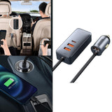 Maxbell Car Charger 4x30W 4 Ports 120W USB Type-C Quick Charge for Mobilephone 2U+2C