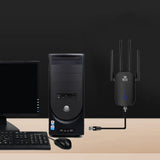 Maxbell Networking Extender 1200Mbps 5G Indicator Antenna Anti-interference Router