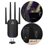 Maxbell Networking Extender 1200Mbps 5G Indicator Antenna Anti-interference Router