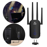 Maxbell Networking Extender 1200Mbps 5G Indicator Antenna Anti-interference Router