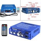 Maxbell 600W Mini Bluetooth 5.0 Audio Amplifier HIFI Stereo Amp with Remote Control