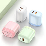 Maxbell 20W USB C Charger PD Cube Quick Charger 3.0 Plug for iPhone 12/12 Pro Max White