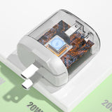 Maxbell 20W USB C Charger PD Cube Quick Charger 3.0 Plug for iPhone 12/12 Pro Max White