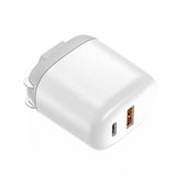 Maxbell 20W USB C Charger PD Cube Quick Charger 3.0 Plug for iPhone 12/12 Pro Max White