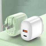 Maxbell 20W USB C Charger PD Cube Quick Charger 3.0 Plug for iPhone 12/12 Pro Max White
