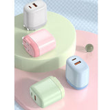 Maxbell 20W USB C Charger PD Cube Quick Charger 3.0 Plug for iPhone 12/12 Pro Max White