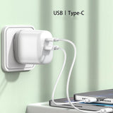 Maxbell 20W USB C Charger PD Cube Quick Charger 3.0 Plug for iPhone 12/12 Pro Max White