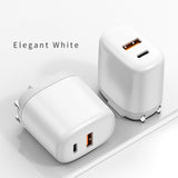 Maxbell 20W USB C Charger PD Cube Quick Charger 3.0 Plug for iPhone 12/12 Pro Max White
