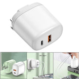 Maxbell 20W USB C Charger PD Cube Quick Charger 3.0 Plug for iPhone 12/12 Pro Max White