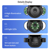 Maxbell WiFi Camera Cloud Storage Security Camera Wireless Night Vision Plug-US