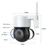 Maxbell WiFi Camera Cloud Storage Security Camera Wireless Night Vision Plug-US