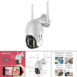 Maxbell Surveillance WiFi Camera Pan Tilt Outdoor 3MP HD WiFi for Indoor Plug-US