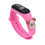 Maxbell Waterproof Digital Wrist Watch Kids Sports Watch  Pink Violent Dragon