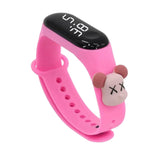 Maxbell Waterproof Digital Wrist Watch Kids Sports Watch  Pink Violent Dragon