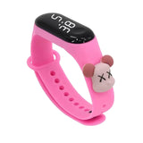 Maxbell Waterproof Digital Wrist Watch Kids Sports Watch  Pink Violent Dragon