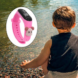 Maxbell Waterproof Digital Wrist Watch Kids Sports Watch  Pink Violent Dragon