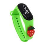 Maxbell Waterproof Digital Wrist Watch Kids Sports Watch  Green Strawberry