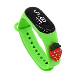 Maxbell Waterproof Digital Wrist Watch Kids Sports Watch  Green Strawberry