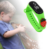 Maxbell Waterproof Digital Wrist Watch Kids Sports Watch  Green Strawberry