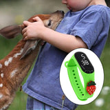 Maxbell Waterproof Digital Wrist Watch Kids Sports Watch  Green Strawberry
