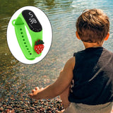 Maxbell Waterproof Digital Wrist Watch Kids Sports Watch  Green Strawberry