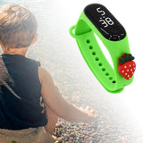 Maxbell Waterproof Digital Wrist Watch Kids Sports Watch  Green Strawberry