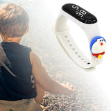 Maxbell Waterproof Digital Wrist Watch Kids Sports Watch  White Jingle Cat