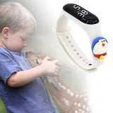 Maxbell Waterproof Digital Wrist Watch Kids Sports Watch  White Jingle Cat