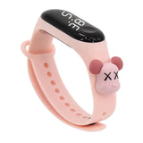 Maxbell Waterproof Digital Wrist Watch Kids Sports Watch  Light Pink Violent Dragon