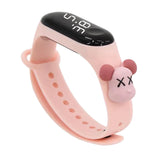 Maxbell Waterproof Digital Wrist Watch Kids Sports Watch  Light Pink Violent Dragon