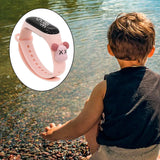 Maxbell Waterproof Digital Wrist Watch Kids Sports Watch  Light Pink Violent Dragon