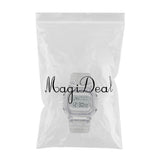 Maxbell Transparent Sport Watch Digital LED Waterproof Wristwatch Gift White