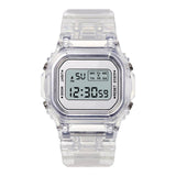 Maxbell Transparent Sport Watch Digital LED Waterproof Wristwatch Gift White