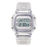 Maxbell Transparent Sport Watch Digital LED Waterproof Wristwatch Gift White