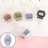 Maxbell Transparent Sport Watch Digital LED Waterproof Wristwatch Gift White