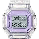 Maxbell Transparent Sport Watch Digital LED Waterproof Wristwatch Gift Purple