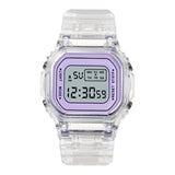 Maxbell Transparent Sport Watch Digital LED Waterproof Wristwatch Gift Purple