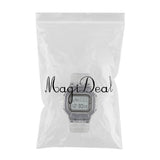 Maxbell Transparent Sport Watch Digital LED Waterproof Wristwatch Gift Black