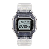 Maxbell Transparent Sport Watch Digital LED Waterproof Wristwatch Gift Black