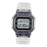 Maxbell Transparent Sport Watch Digital LED Waterproof Wristwatch Gift Black