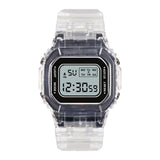 Maxbell Transparent Sport Watch Digital LED Waterproof Wristwatch Gift Black