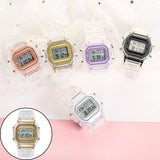 Maxbell Transparent Sport Watch Digital LED Waterproof Wristwatch Gift Gold