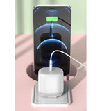 Maxbell Mini Foldable Phone Charger Adapter Fast Charging for iPhone12 for iOS Pink