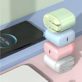 Maxbell Mini Foldable Phone Charger Adapter Fast Charging for iPhone12 for iOS Pink
