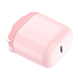 Maxbell Mini Foldable Phone Charger Adapter Fast Charging for iPhone12 for iOS Pink